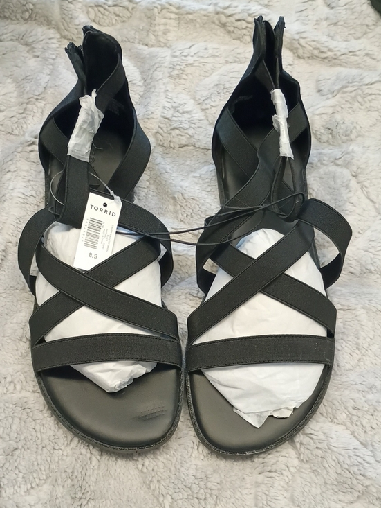 torrid Shoes - torrid Black Crisscross Gladiator Sandals